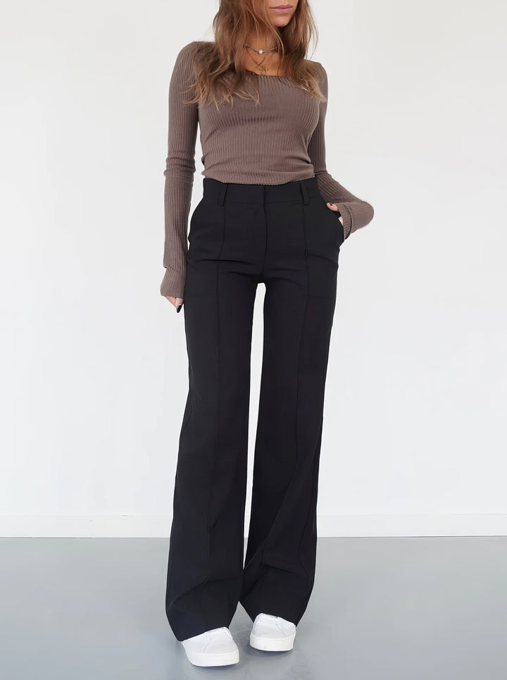 Alessia Romano | High Waisted Wide Leg Pants For Women