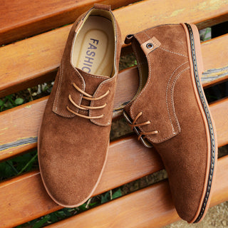 Owen Mitchell | Suede Lace-Up Shoes For Men