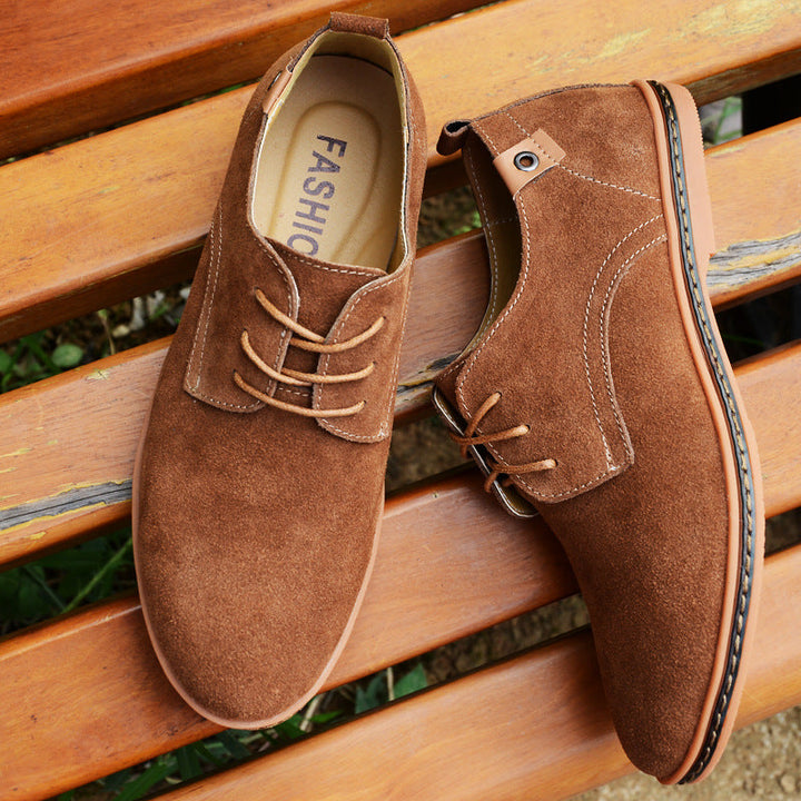 Owen Mitchell | Suede Lace-Up Shoes For Men