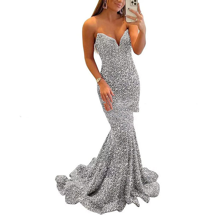 Ruby Stanton | Sequin Mermaid Maxi Evening Dress For Women