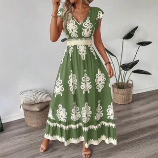 Chloe Wilson | Floral V-Neck Maxi Dress For Women