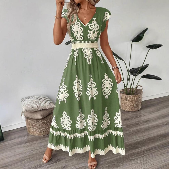 Chloe Wilson | Floral V-Neck Maxi Dress For Women