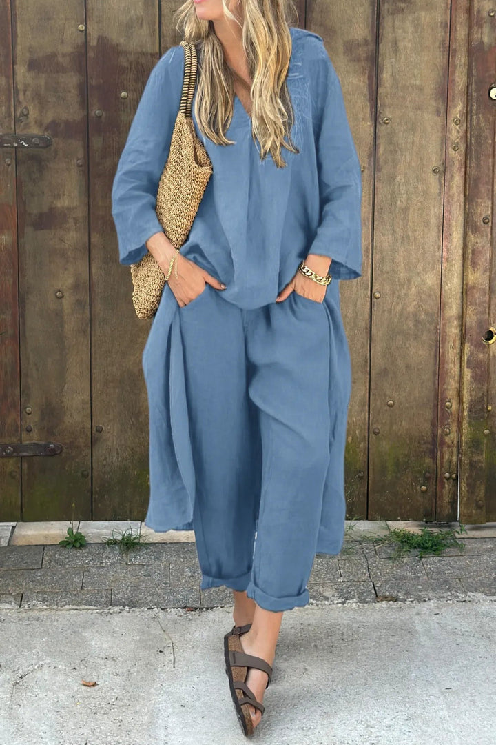 Tara Murphy | Linen Two-Piece Set For Women