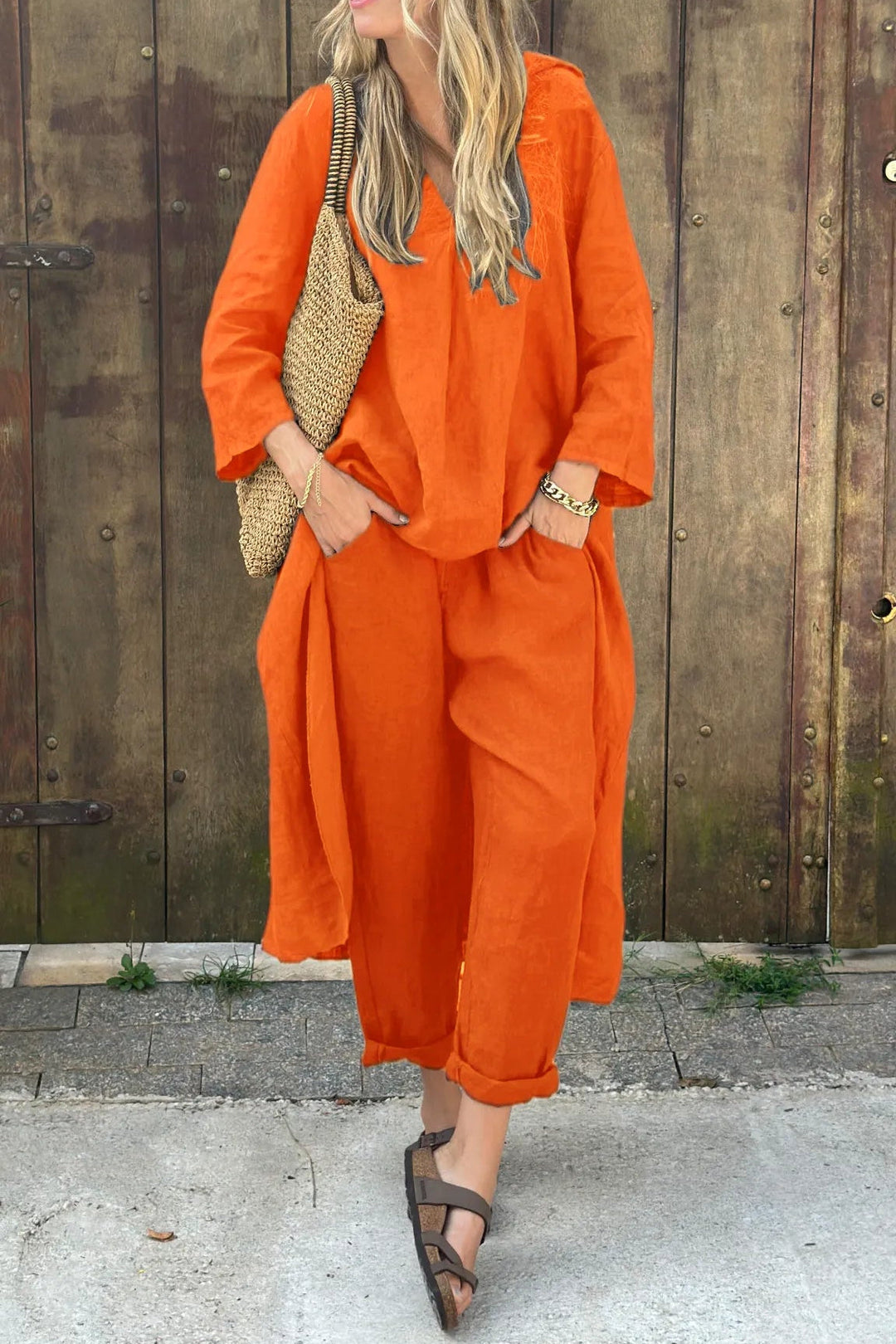 Tara Murphy | Linen Two-Piece Set For Women
