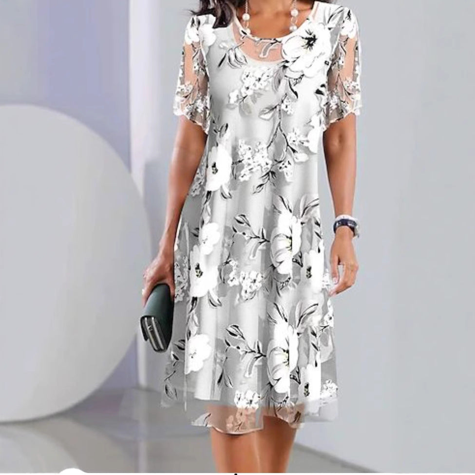 Isabelle Fletcher | Floral A-Line Midi Dress For Women