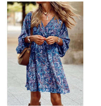 Charlotte Turner | Printed Boho Midi Dress For Women