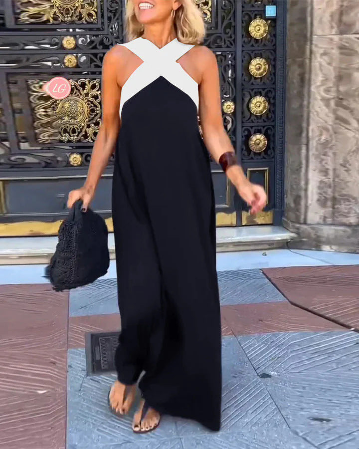 Ruby Stewart | Cross Halter Maxi Dress For Women