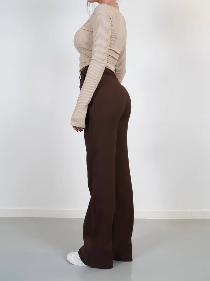 Alessia Romano | High Waisted Wide Leg Pants For Women