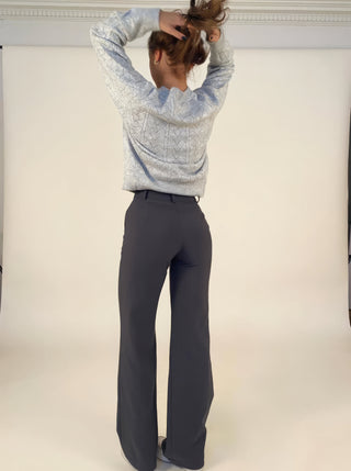 Alessia Romano | High Waisted Wide Leg Pants For Women