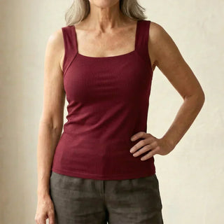Brooke Lawson | Built-In Bra Tank Top in Warm Mocha For Women