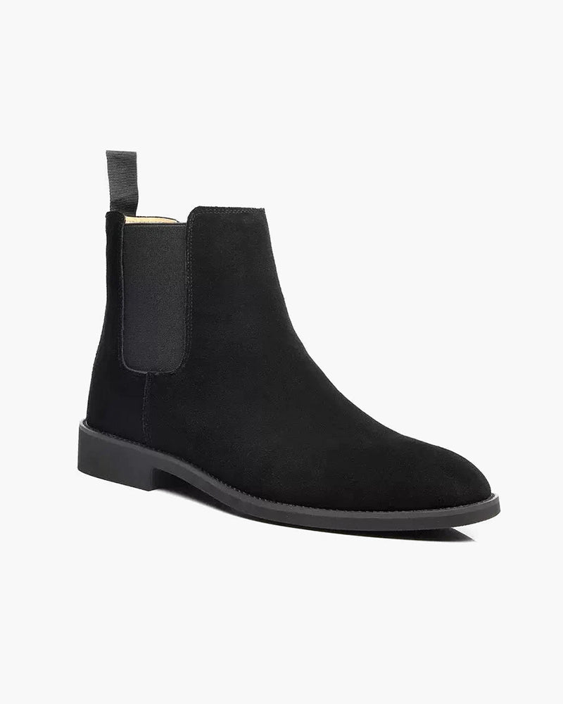 Matteo Ricci | Classic Chelsea Leather Boots with Timeless Edge For Men