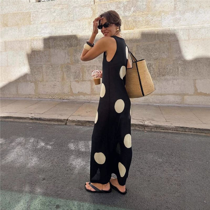 Holly Murphy | Polka Dot Sheer Maxi Dress For Women