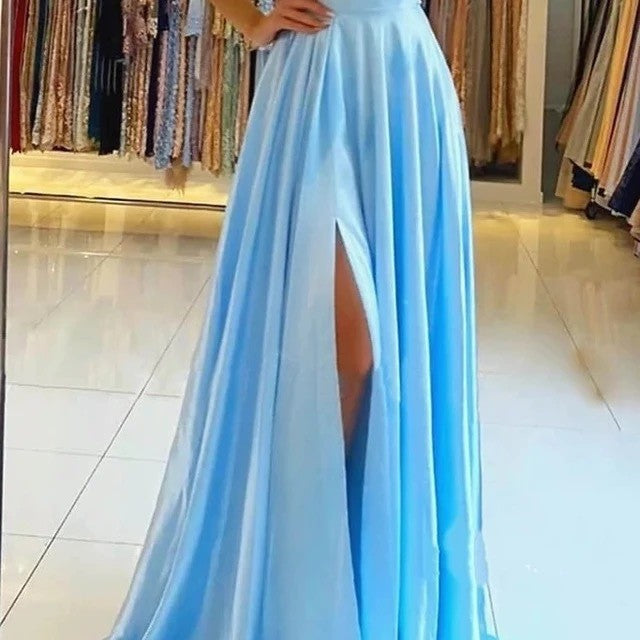 Scarlett Kennedy | Split Satin Evening Gown For Women
