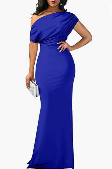 Isla Turner | One-Shoulder Maxi Party Dress For Women