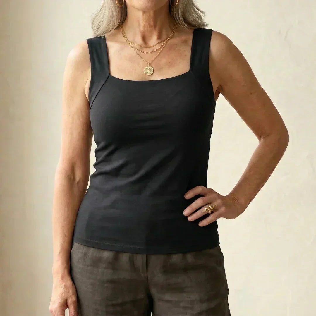 Brooke Lawson | Built-In Bra Tank Top in Warm Mocha For Women