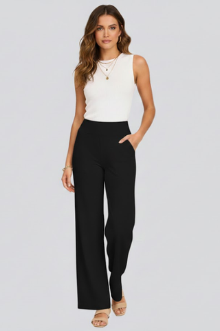 Sophie Wallace | High-Waisted Wide-Leg Trousers For Women