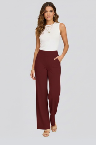 Sophie Wallace | High-Waisted Wide-Leg Trousers For Women