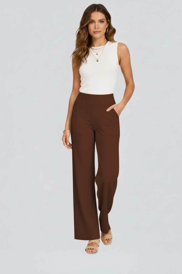 Sophie Wallace | High-Waisted Wide-Leg Trousers For Women
