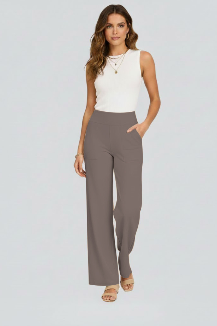 Sophie Wallace | High-Waisted Wide-Leg Trousers For Women