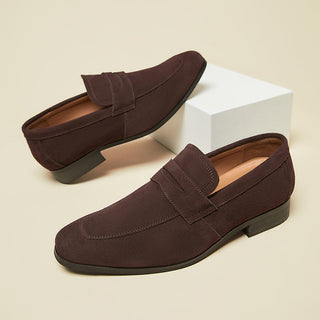 Toby Sullivan | Suede Penny Loafers For Men