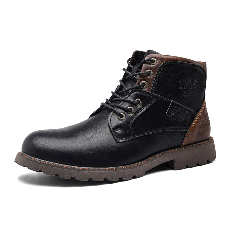 Hugh Kingsley | Retro Leather Boots For Men