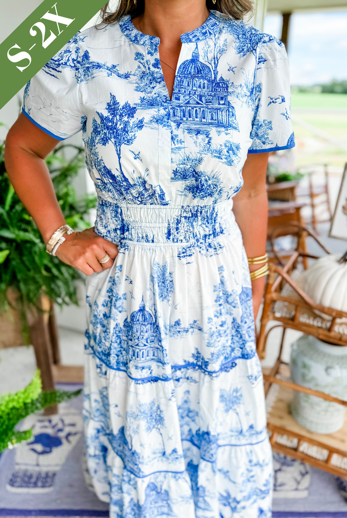 Brooke Thompson | Classic Toile Maxi Dress For Women