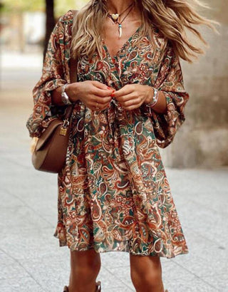 Charlotte Turner | Printed Boho Midi Dress For Women