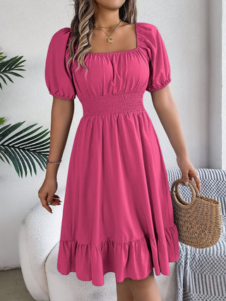 Freya Bennett | Ruffled A-Line Midi Dress For Women
