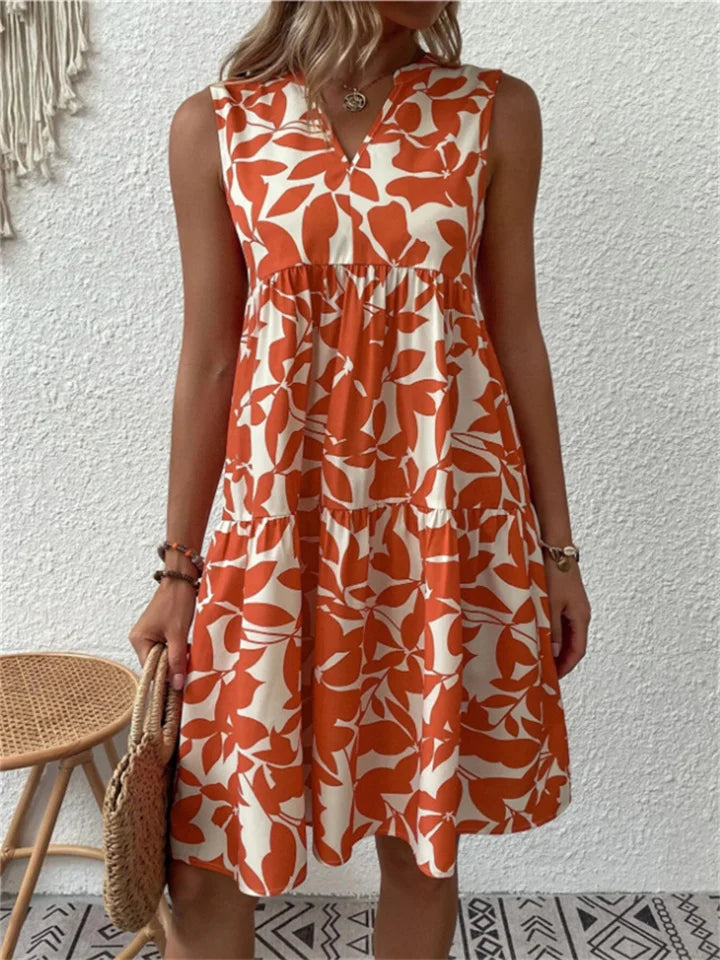 Imogen Clarke | Floral A-Line Midi Dress For Women