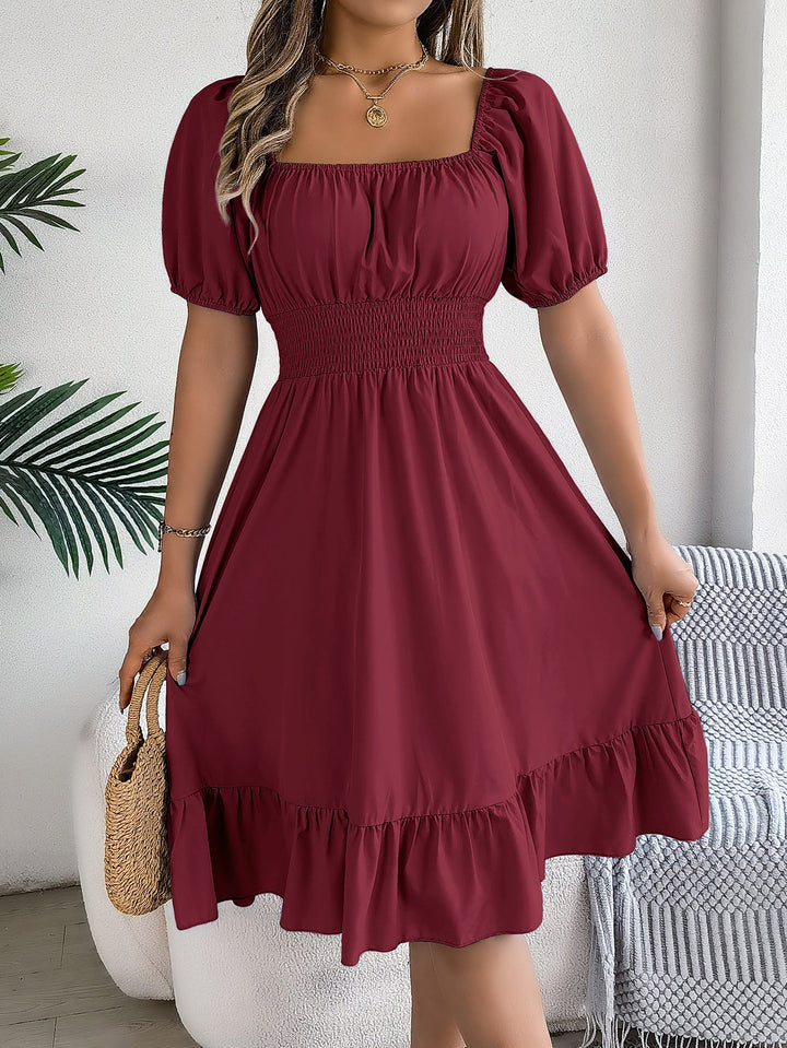 Freya Bennett | Ruffled A-Line Midi Dress For Women
