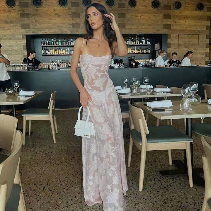 Hannah Stanhope | Butterfly Lace Maxi Dress For Women