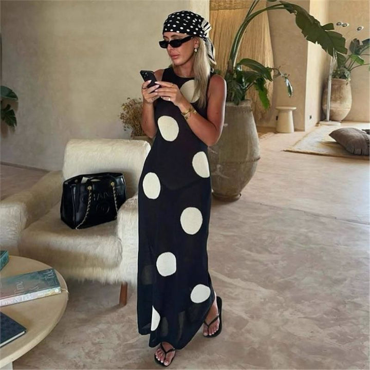Holly Murphy | Polka Dot Sheer Maxi Dress For Women