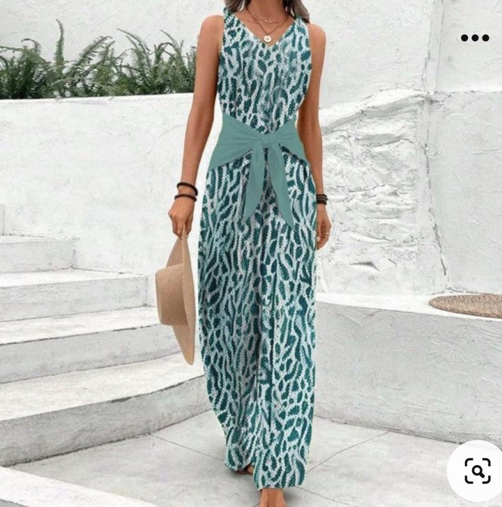 Freya Clarke | Printed Wide-Leg Jumpsuit For Women