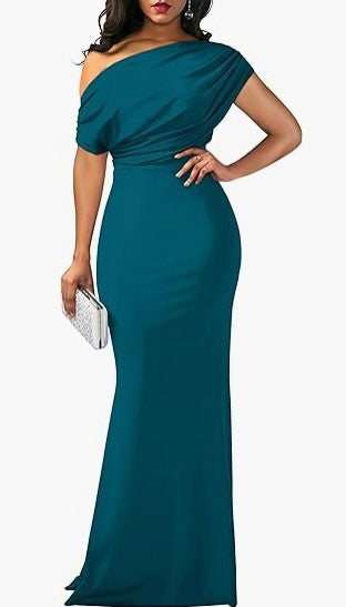 Isla Turner | One-Shoulder Maxi Party Dress For Women