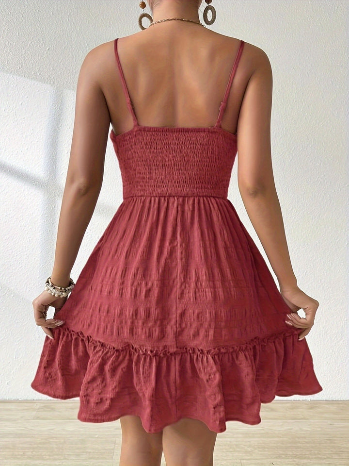 Grace Hughes | Breezy Ruched Mini Dress For Women