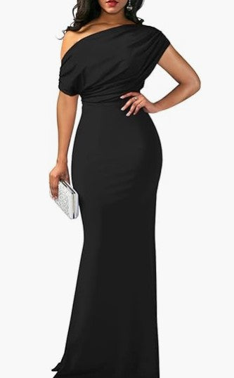 Isla Turner | One-Shoulder Maxi Party Dress For Women