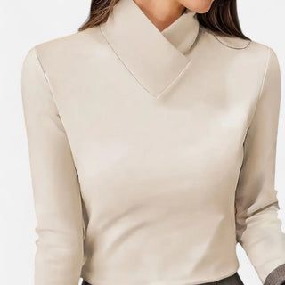 Elena Whitmore | Elegant Cross Neck Top For Women