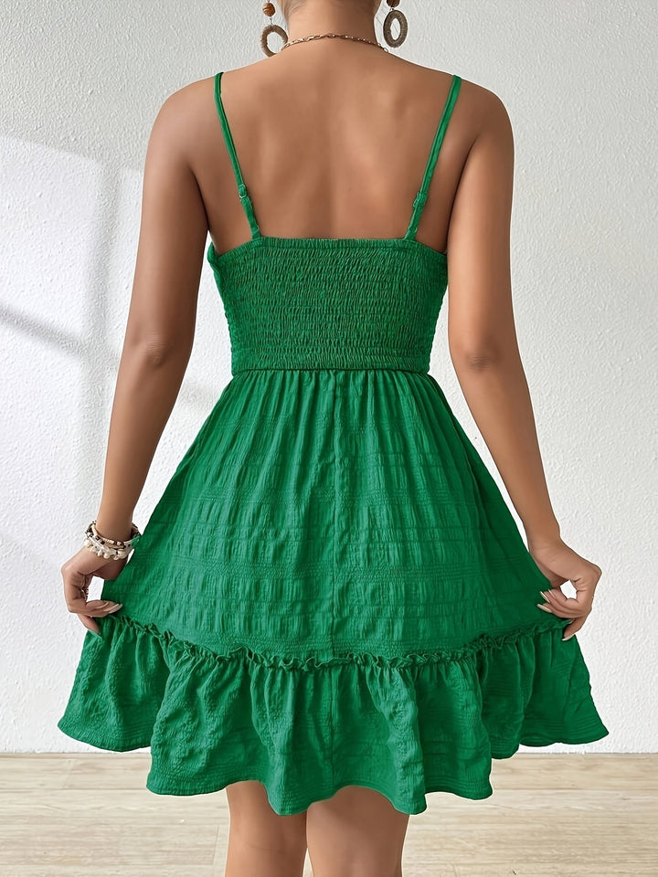 Grace Hughes | Breezy Ruched Mini Dress For Women
