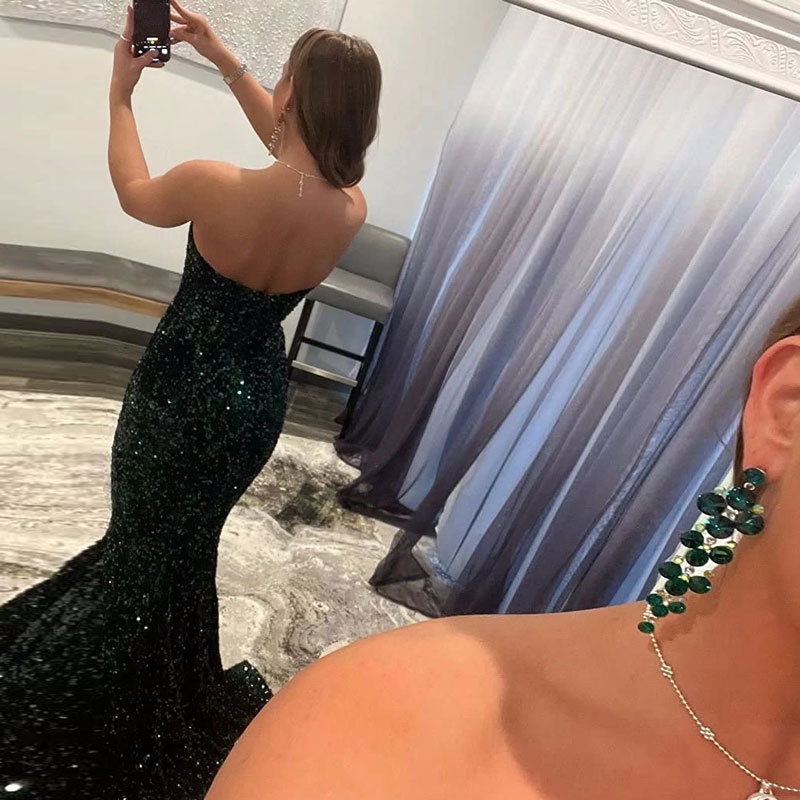 Ruby Stanton | Sequin Mermaid Maxi Evening Dress For Women