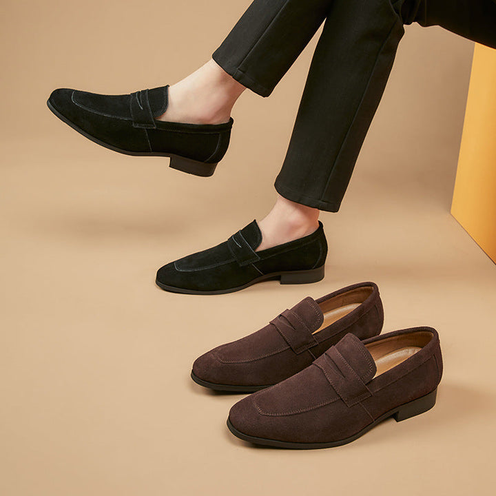 Toby Sullivan | Suede Penny Loafers For Men