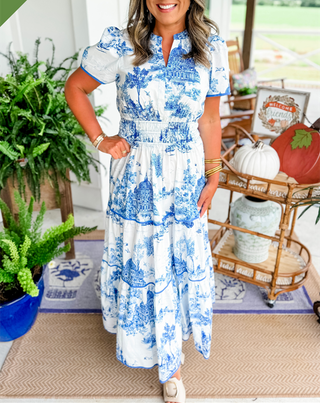 Brooke Thompson | Classic Toile Maxi Dress For Women