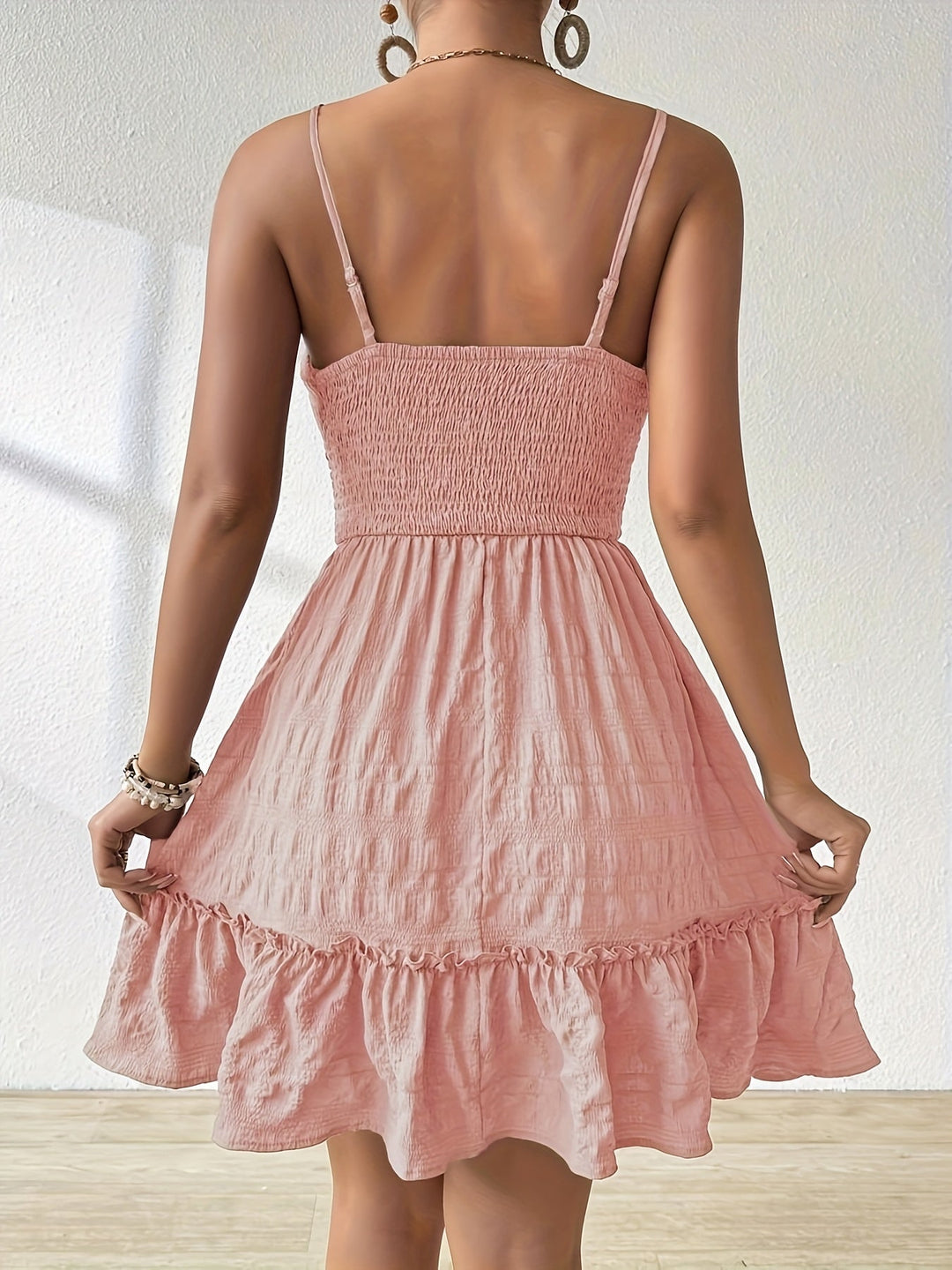 Grace Hughes | Breezy Ruched Mini Dress For Women
