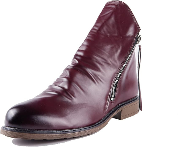 Sebastian Moretti | Vintage Side-Zip Leather Boots For Men