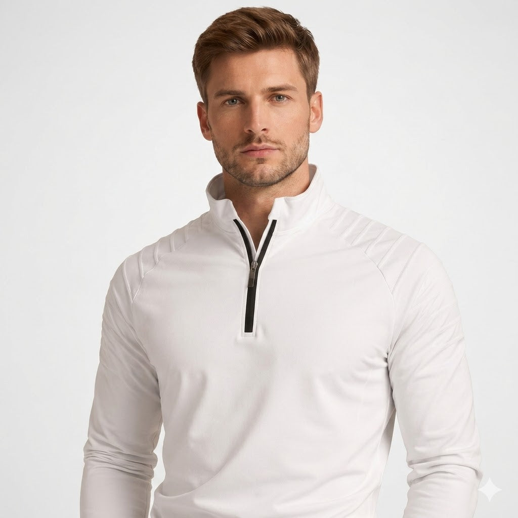 Marco Bellini | Performance Zip Neck Long Sleeve For Men