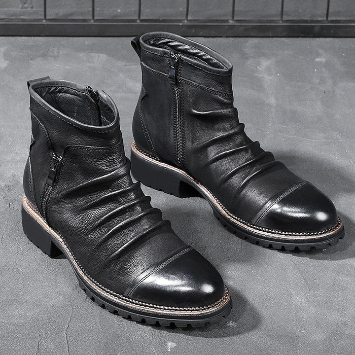 Marcus Bailey | Leather High-Top Boots For Men