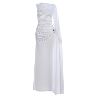 Willow Rowe | Draped Cape-Sleeve Maxi Dress For Women