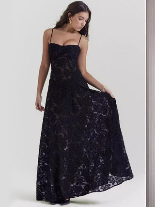 Hannah Stanhope | Butterfly Lace Maxi Dress For Women