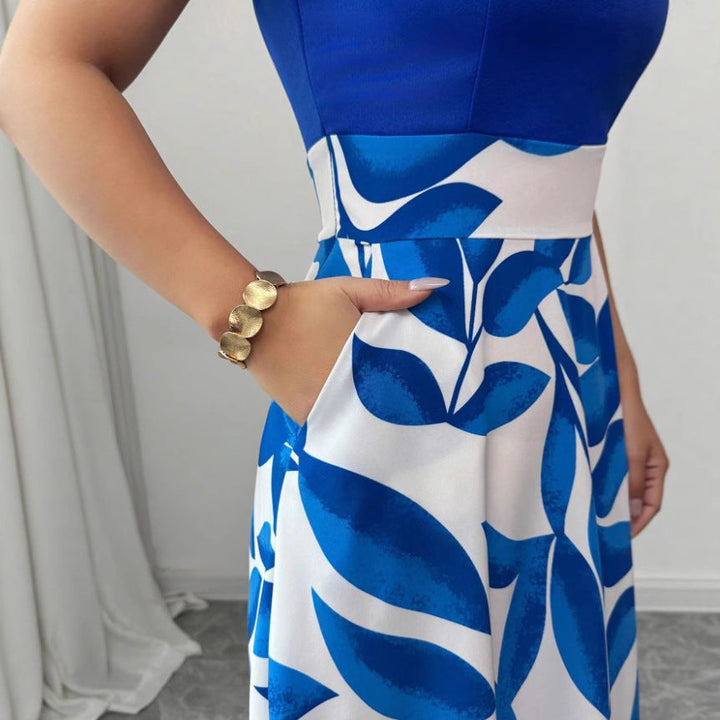 Eloise Harrington | Printed V-Neck Maxi Dress For Women