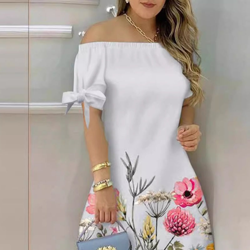 Ivy Bennett | Off-Shoulder Floral Mini Dress For Women