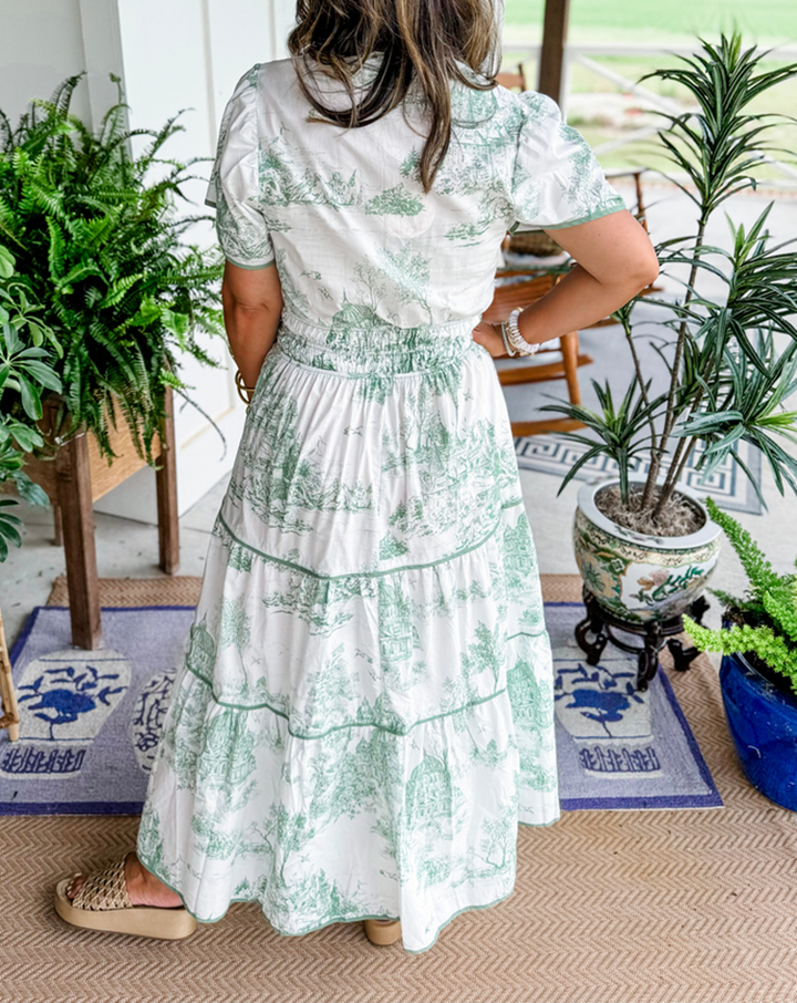Brooke Thompson | Classic Toile Maxi Dress For Women